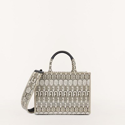Women's Furla Opportunity Handbags Silver | 2067-NZVGA
