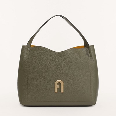 Women's Furla Primula Handbags Green | 7453-KAJPF